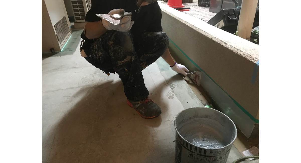 廊下防水更新工事